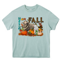 Hello Fall Merino Wool Sheep Heavy Core Tee | Teevron