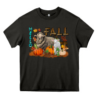 Asphalt Hello Fall Merino Wool Sheep Heavy Core Tee - LillyAllenDesigns