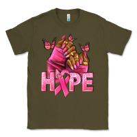 Army Green hope cancer nails Classic Tee - NancyCooperArtShop