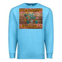 Ocean Blue but first coffee Premium Sweatshirt - Artiststas