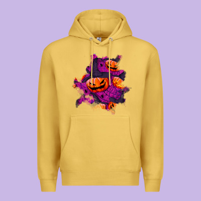 Halloween Pumpkin Patch  3 Premium Hoodie Designed By Bundleandbundleshop