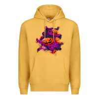 Mustard halloween pumpkin patch  3 Premium Hoodie - BundleAndBundleShop