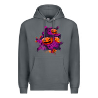 Rock halloween pumpkin patch  3 Premium Hoodie - BundleAndBundleShop