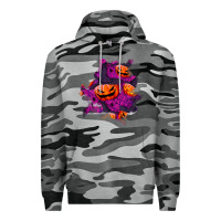 Slate Camo halloween pumpkin patch  3 Premium Hoodie - BundleAndBundleShop
