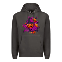 Smoke halloween pumpkin patch  3 Premium Hoodie - BundleAndBundleShop