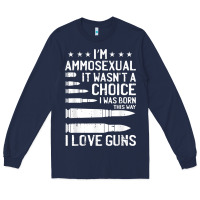 Navy Ammosexual Bullets Love Pro Gun Lover Cool Enthusiast Gifts Long Sleeve Tee - minhPixels