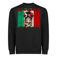 Black mexican messy bun mamacita Heavyweight Sweatshirt - BundleAndBundleShop