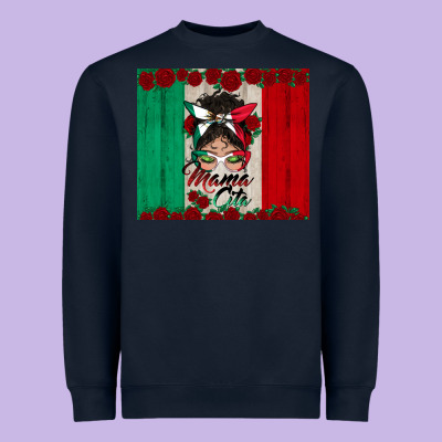 Mexican Messy Bun Mamacita Heavyweight Sweatshirt Designed By Bundleandbundleshop
