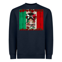 Navy mexican messy bun mamacita Heavyweight Sweatshirt - BundleAndBundleShop