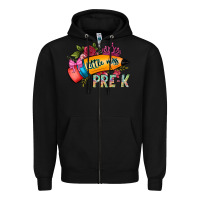 Black little miss prek Zipper Hoodie - CowhideDigitalArt