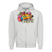 Dove Grey little miss prek Zipper Hoodie - CowhideDigitalArt