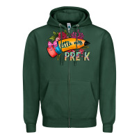 Sports Green little miss prek Zipper Hoodie - CowhideDigitalArt