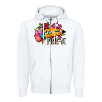 White little miss prek Zipper Hoodie - CowhideDigitalArt