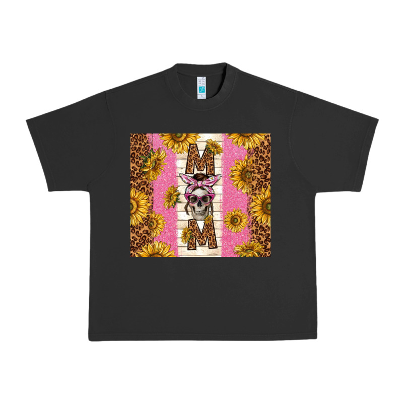 Skull Mom Sunflowers Urban Heavy Tee by TumblerDesignByShophia | Teevron