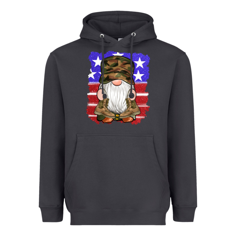 Military Gnomes Boots American Flag Heavyweight Hoodie by Artiststas | Teevron
