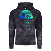 Cloud Black Vintage Aruba Beach Tropical Vibes Vacation Souvenir Gift Vintage Hoodie - minhPixels