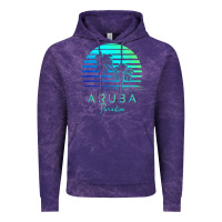 Cloud Purple Vintage Aruba Beach Tropical Vibes Vacation Souvenir Gift Vintage Hoodie - minhPixels