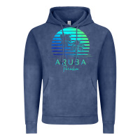 Vintage Denim Vintage Aruba Beach Tropical Vibes Vacation Souvenir Gift Vintage Hoodie - minhPixels