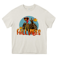 Fall Vibes Turkey Heavy Core Tee | Teevron