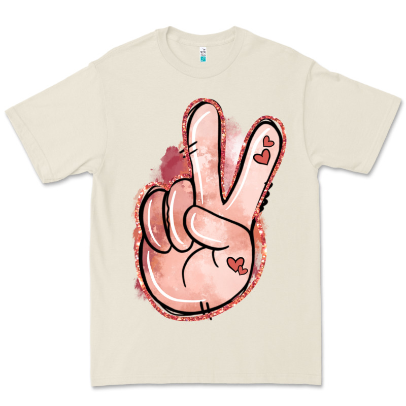 Floral Argyle Peace Sign Premium Tee by Jasminsmagicworld | Teevron