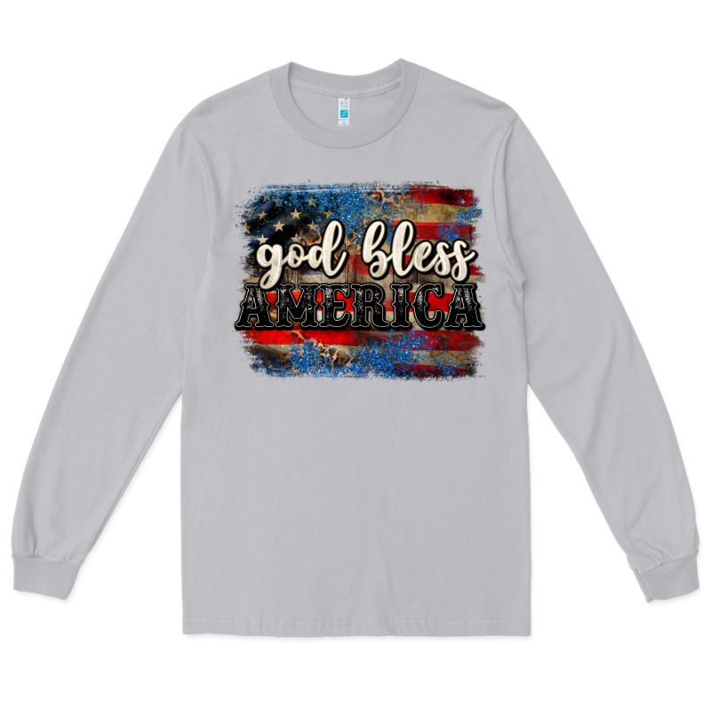 God Bless America  4th Of July Long Sleeve Tee by CowGirlArtShop | Teevron