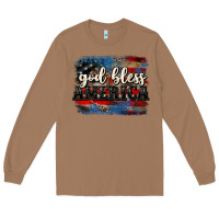 Toasted Coconut God bless America  4th of July Long Sleeve Tee - CowGirlArtShop