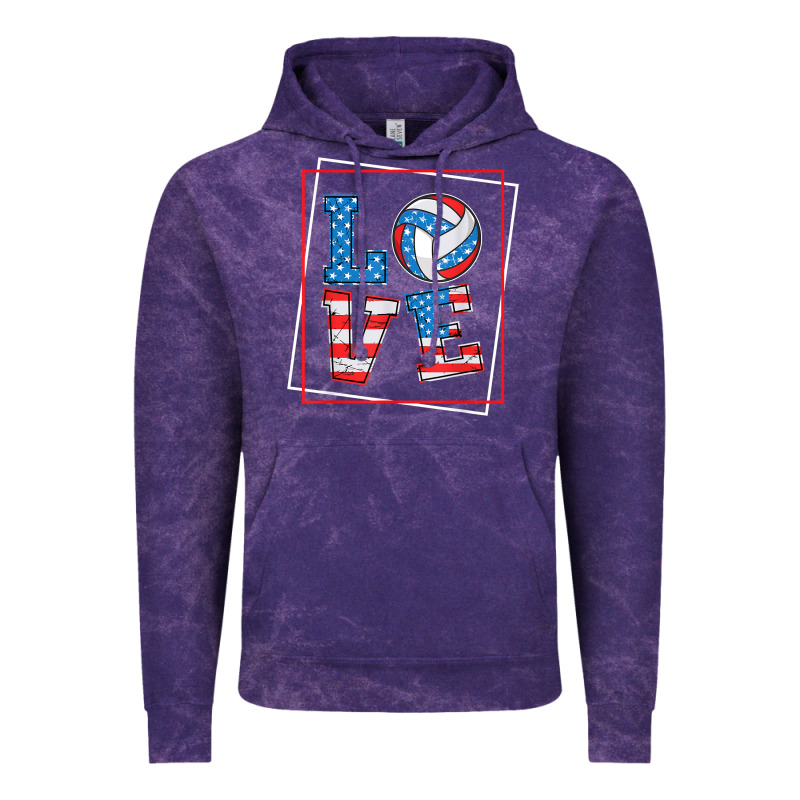 Love Usa Flag Volleyball Gifts For Volleyball Fans Teen T Shirt Vintage Hoodie by minhPixels | Teevron