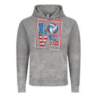 Cloud Rock love usa flag volleyball gifts for volleyball fans teen t shirt Vintage Hoodie - minhPixels