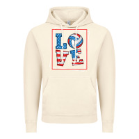 Vintage Artic love usa flag volleyball gifts for volleyball fans teen t shirt Vintage Hoodie - minhPixels