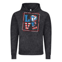 Vintage Black love usa flag volleyball gifts for volleyball fans teen t shirt Vintage Hoodie - minhPixels