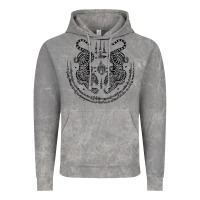 Cloud Rock sak yant thai tattoo twin tiger muay magical thailand gifts t shirt Vintage Hoodie - minhPixels