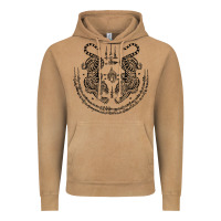 Vintage Camel sak yant thai tattoo twin tiger muay magical thailand gifts t shirt Vintage Hoodie - minhPixels