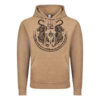 Vintage Coffee sak yant thai tattoo twin tiger muay magical thailand gifts t shirt Vintage Hoodie - minhPixels