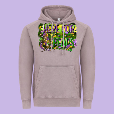 Here For The Beads Vintage Hoodie Designed By Cowgirlartshop