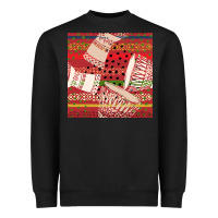 African Drum Colorful Seamless Pattern Heavyweight Sweatshirt | Teevron