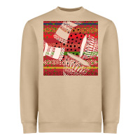 Mushroom african drum colorful seamless pattern Heavyweight Sweatshirt - BundleAndBundleShop
