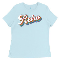 Baby Blue retro colorful Ladies Tee - chombo
