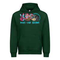 Forest Green peace love racing Urban Hoodie - AdoDesignShop