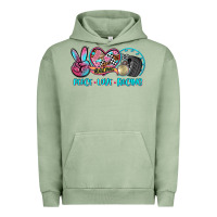 Pigment Oil Green peace love racing Urban Hoodie - AdoDesignShop