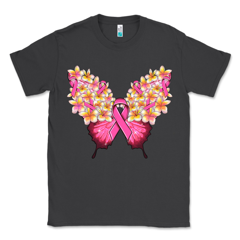 Pink Ribbon Breast Cancer Butterfly Classic Tee by NancyCooperArtShop | Teevron