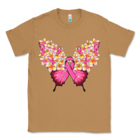 Toasted Coconut Pink ribbon Breast Cancer butterfly Classic Tee - NancyCooperArtShop