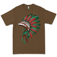 Cacao american flag indian headdress Premium Tee - BarkalooDesign