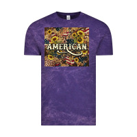 Cloud Purple American tumbler 4th of july Vintage Tee - HowdyJamesFarm