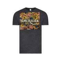Vintage Black American tumbler 4th of july Vintage Tee - HowdyJamesFarm