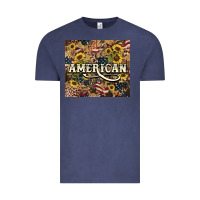Vintage Denim American tumbler 4th of july Vintage Tee - HowdyJamesFarm