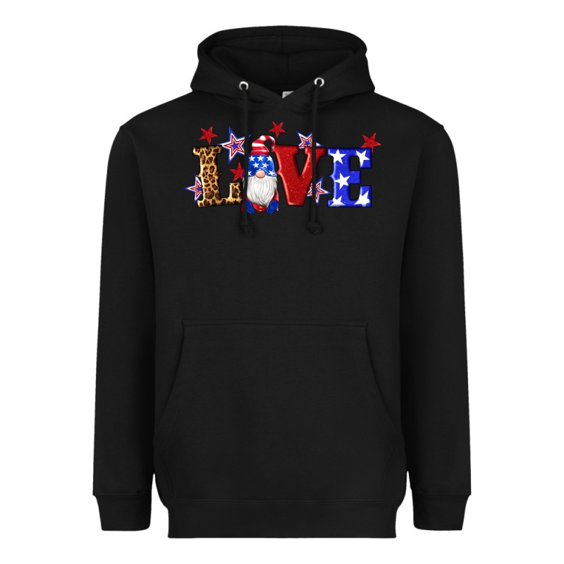 American Flag Gnomes Love Heavyweight Hoodie by Artiststas | Teevron