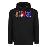 Black american flag gnomes love Heavyweight Hoodie - Artiststas