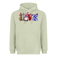 Matcha american flag gnomes love Heavyweight Hoodie - Artiststas