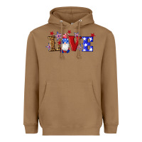 Toasted Coconut american flag gnomes love Heavyweight Hoodie - Artiststas
