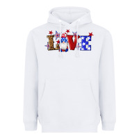 White american flag gnomes love Heavyweight Hoodie - Artiststas